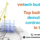 Top Building Demolition Contractors in India